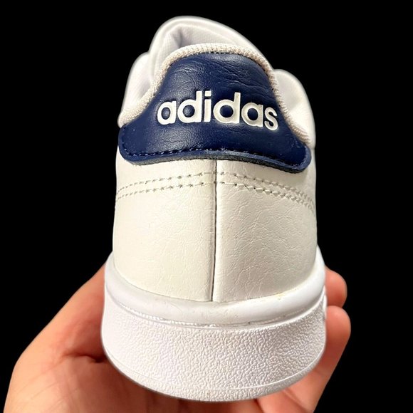 Adidas Advantage Big Boys Lace up Sneakers Size 3.5 White Comfortable Shoes - Picture 10 of 15